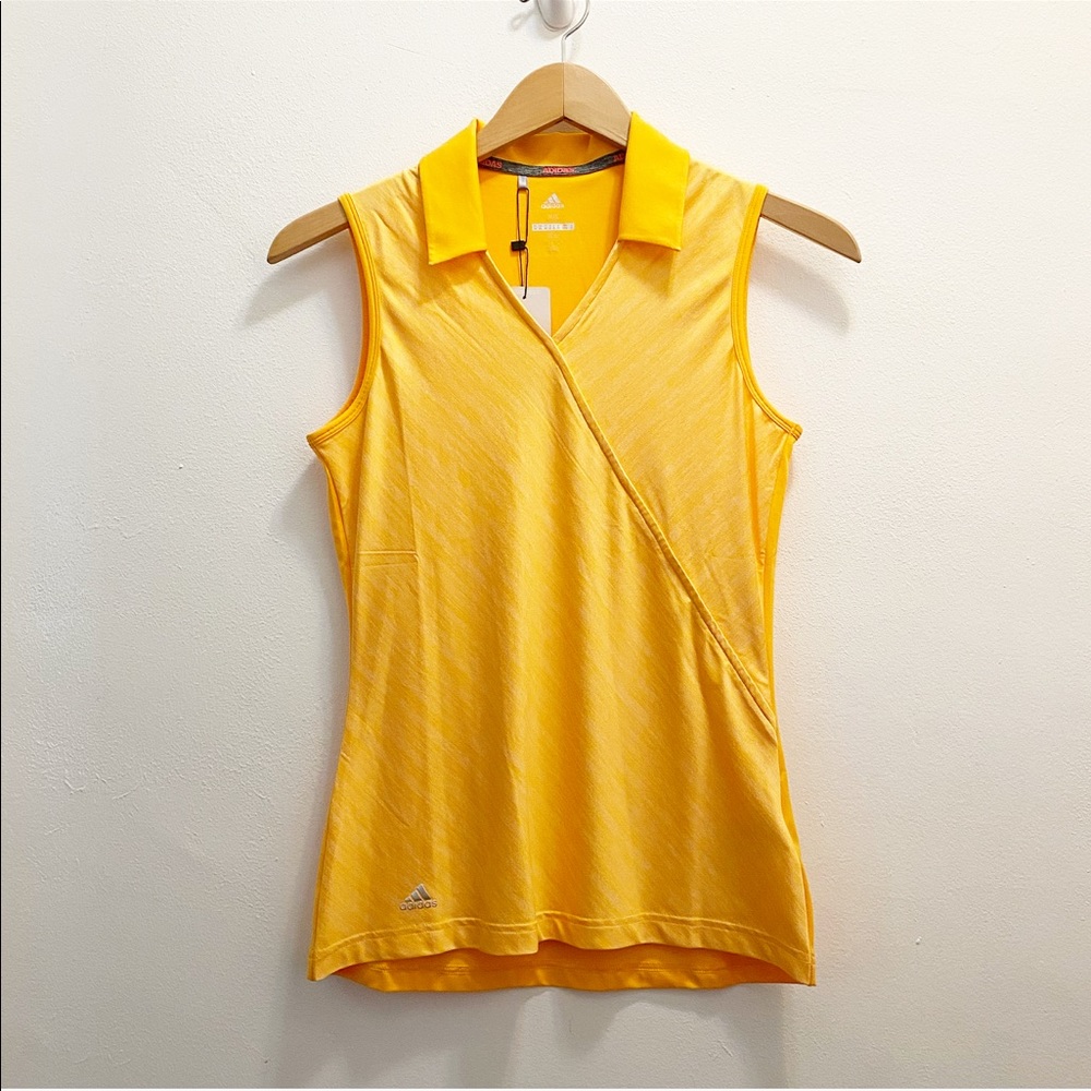 Adidas || Golf Crossover Novelty Sleeveless Polo